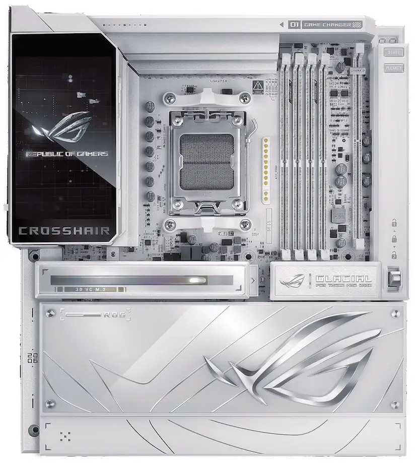 Montaje Placa Base ASUS ROG CROSSHAIR X870E GLACIAL Ciudad Santo Domingo Ciudad Santo Domingo PC - Montaje Placa Base ASUS ROG CROSSHAIR X870E GLACIAL Ciudad Santo Domingo